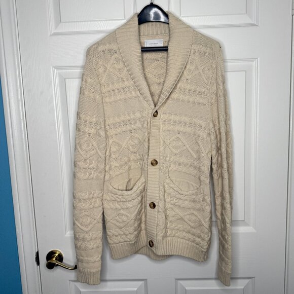 Lucky Brand Fisherman Sweater Cardigan - Picture 3 of 5